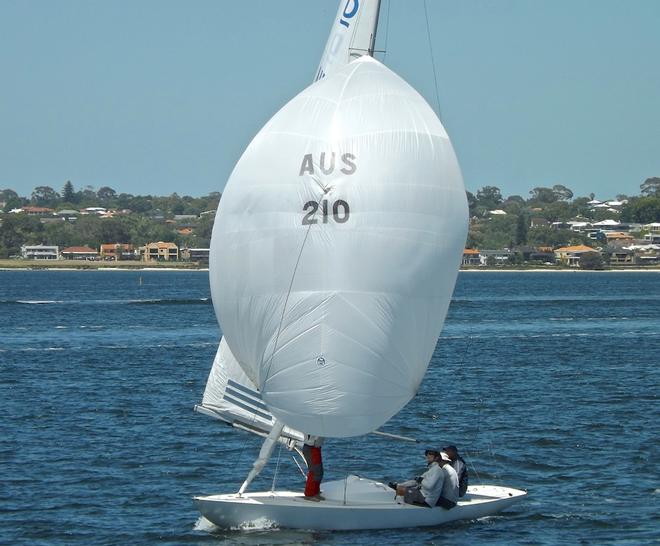Sandy Anderson 'Linnea' - WA Dragon State Championships 2014 at Royal Freshwater Bay YC in Perth. © Jonny Fullerton